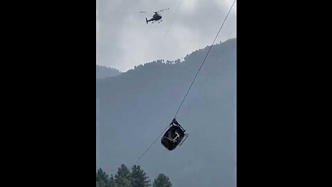 Pakistan cable car rescue under way for eight people trapped