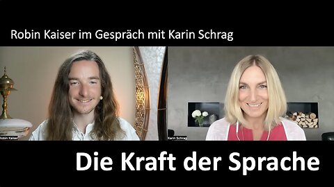Die Kraft der Sprache - Robin Kaiser im Austausch mit Karin Schrag