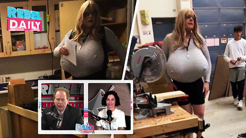 WOW: Transgender shop teacher with massive prosthetic breasts given paid leave