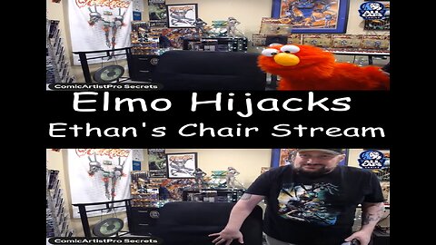 Elmo Hijacks Ethan's Chair Stream