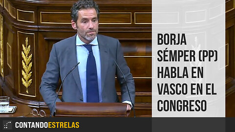 Borja Sémper (PP) habla en vasco en el Congreso