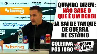 Vitor Pereira RESPONDEU A QUEM? - "Já joguei derbi onde matam" - Coletiva Pós Jogo