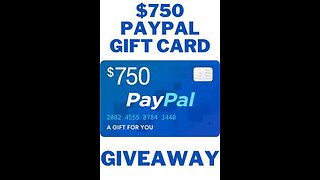 Giveaway Offer- 750 Dollars free PayPal Gift card