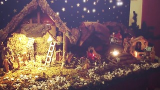 Italian style nativity scene - Merry Christmas