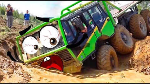 Off Road Truck Mud Race | Extrem off road 8X8 Truck Tatra - Woa Doodles Funny Videos