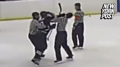 Junior hockey player banned for life after punching ref in the face