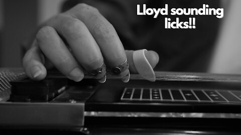 Lloyd Green licks on pedal steel guitar lesson