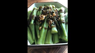 Fresh Stem Okra with Oyster Sauce