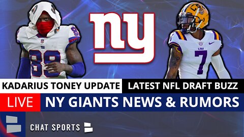 Giants Rumors & News: Kadarius Toney REPORTS, Trade Darius Slayton? NFL Mock Draft Ft Derek Stingley
