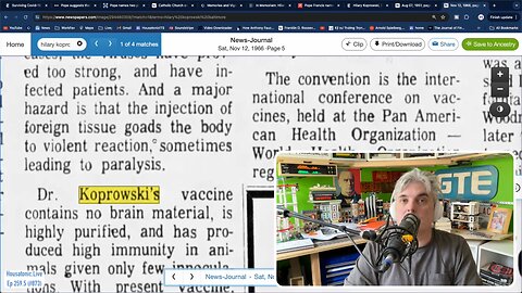 Koprowski “Mad Dog” (rabies) vaccine no-brainer! April 29 2024 livestream (Jeffrey Sachs = Vatican)