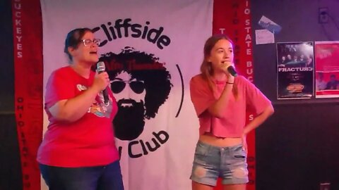 Tina and Gracie Singing The Sign by Ace of Base at Karaoke