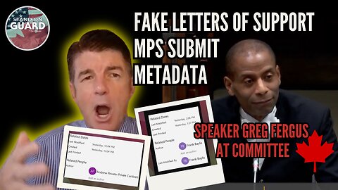 Fake Letters of Support for Speaker Fergus | Stand on Guard CLIP