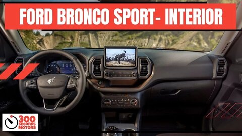 FORD BRONCO SPORT INTERIOR rugged small SUV equipped for trails with standard 4X4