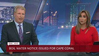Cape Coral under a citywide boil water notice until further notice