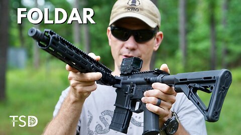 This AR15 folds in HALF - yet shoots a .999" group!