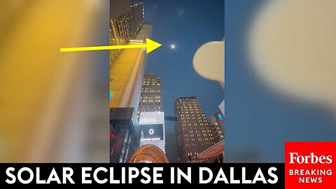 WATCH: The Total Solar Eclipse Is Viewed By Crowds In Dallas, Texas