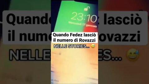 Quando Fedez lasciò il numero di Rovazzi nelle stories