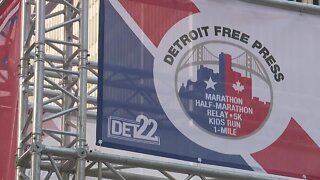 Thousands run in 45th annual Detroit Free Press Marathon