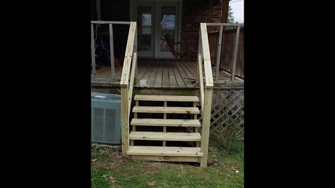 How to build porch steps