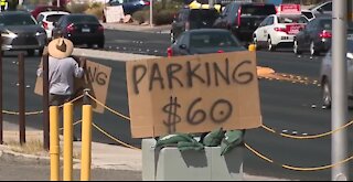 Packed Allegiant Stadium means parking at a premium