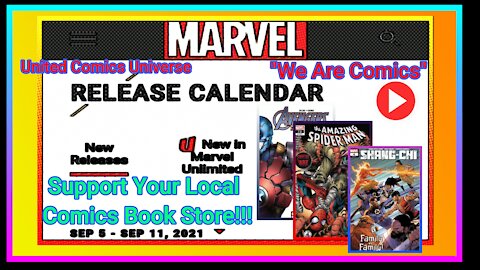 Marvel Comics: Release Calendar Sep 5-Sep 11, 2021 Ft. JoninSho "We Are Comics"