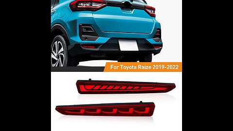 For Toyota Raize 2019 2020 2021 2022 LED Rear Bumper Reflector Light