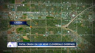 Fatal crash near Cloverdale overpass