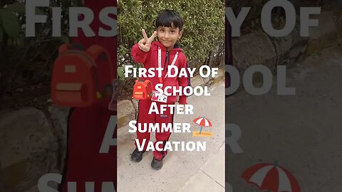 First day of school after vacation ❤️🏠📚 ||#school #kidsvideo #shorts ||
