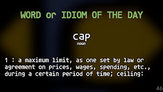 Word Of The Day #046 - Cap
