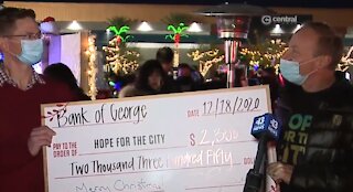 Bank of George makes donation to Hope For The City