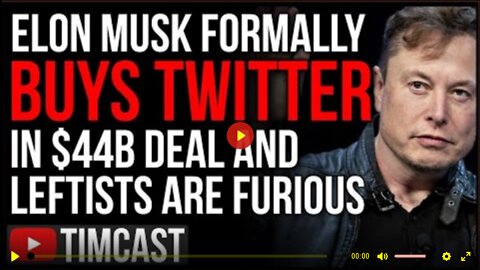 ELON MUSK BOUGHT TWITTER In $44B Deal, Journalists And Leftists In PANIC MODE