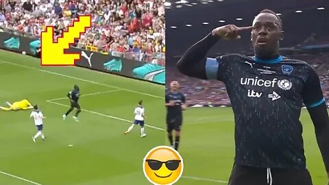 Usain Bolt Pulls Out Marcus Rashford Celebration After Opening With Cool Finish At Old Trafford