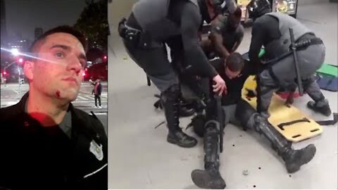 BANDIDOS de esquerda agridem policiais em manifestação