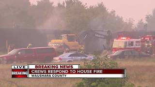 Crews fear homeowner inside as fire raged in Waushara County