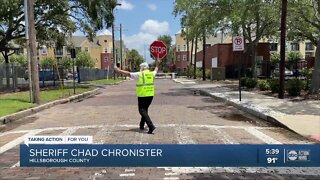 Hillsborough Co. crossing guards receive handheld whistles to better alert drivers, prevent COVID-19 spread