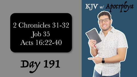 Day 191 - Bible in One Year KJV [2022]