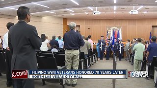 Filipino WWII veterans honored