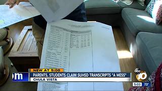 Parents, students claim SUHSD transcirpts "a mess"