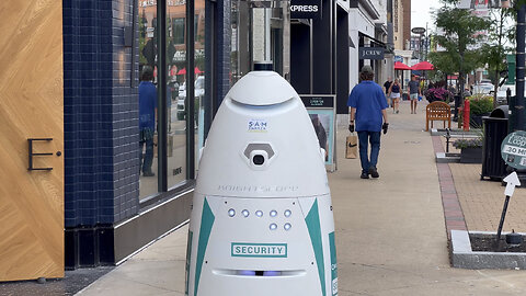 Autonomous Security Robot Patrols Ohio Sidewalks