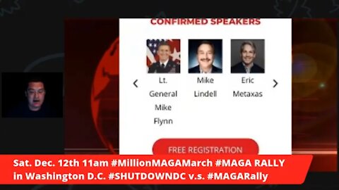 Sat. Dec. 12th 11am #MillionMAGAMarch #MAGA RALLY in Washington D.C. #SHUTDOWNDC v.s. #MAGARally
