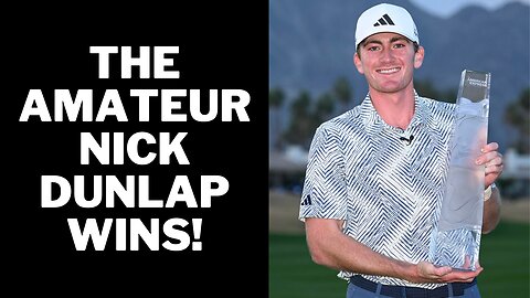 AMATEUR Nick Dunlap WINS on the PGA Tour! 🏆 #golf