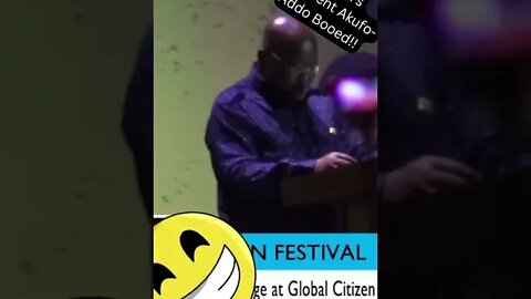 Ghana's President Akufo Addo Shamed! @ Global Citizen Festival....#shorts