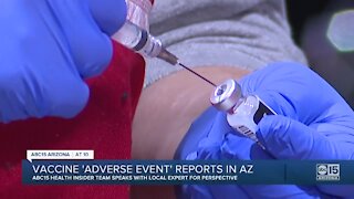 COVID-19 'adverse events' reported in Arizona