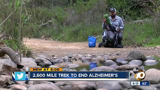 2,600 mile trek for Alzheimer's awareness