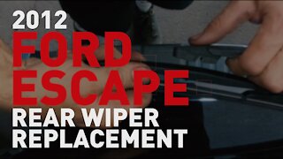 Quick Fix: 2012 Ford Escape Rear Wiper Blade Replacement