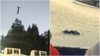 Epic fall in the World Ski Championships