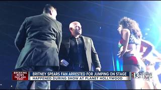 Britney Spears fan arrested for jumping on stage