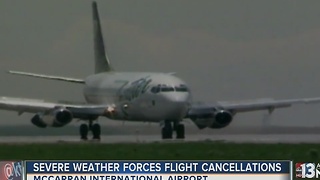 Frontier passengers could be stranded at McCarran until Thursday