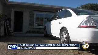 Lawn parking increasing in College Area