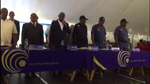 SOUTH AFRICA - Cape Town - Police Minister, Bheki Cele arrives in Lavender Hill(Video) (HCB)